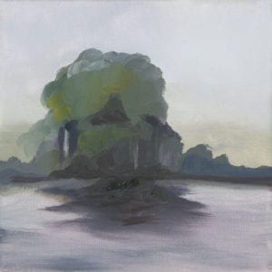 River Trees Oil Painting