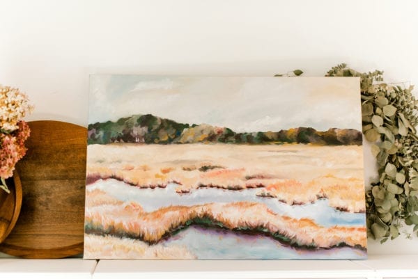 Marsh Landscape Oil Painting